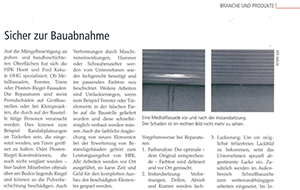 Aktueller Artikel Fassade 06/12